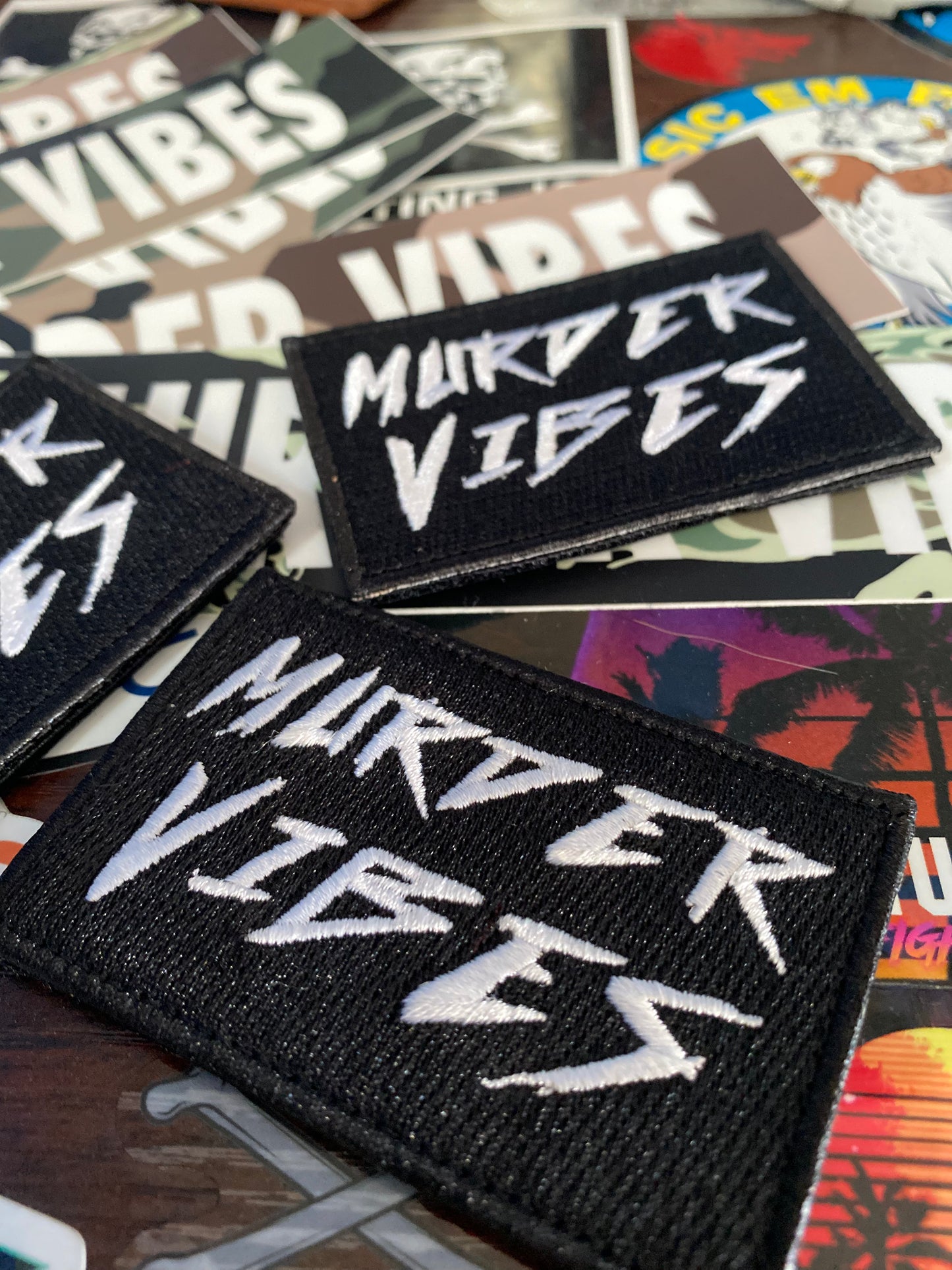 Murder Vibes Patch (White)